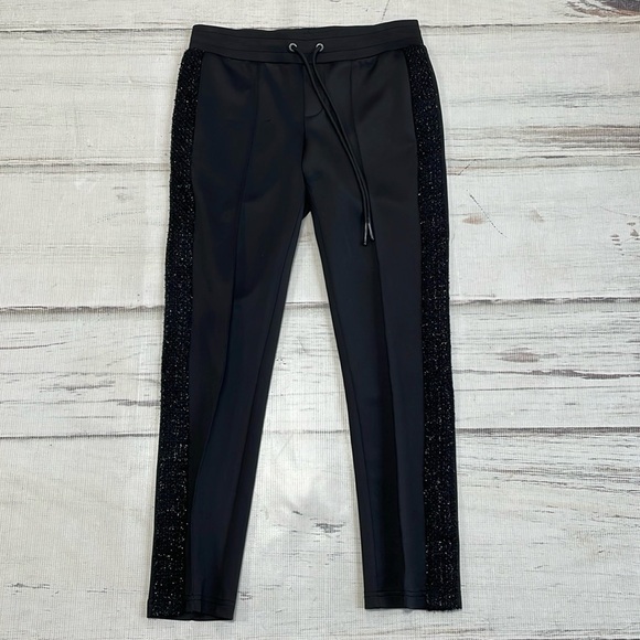 Pam & Gela Pants Women's SP Small Petite Black Pull On Skinny - Picture 3 of 11